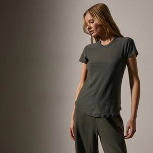 James Perse Charcoal Short Sleeve Tee